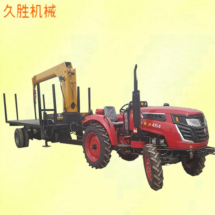 拉钢材拖拉机平板吊 改装拖拉机平板吊 拖拉机随车吊 久胜机械
