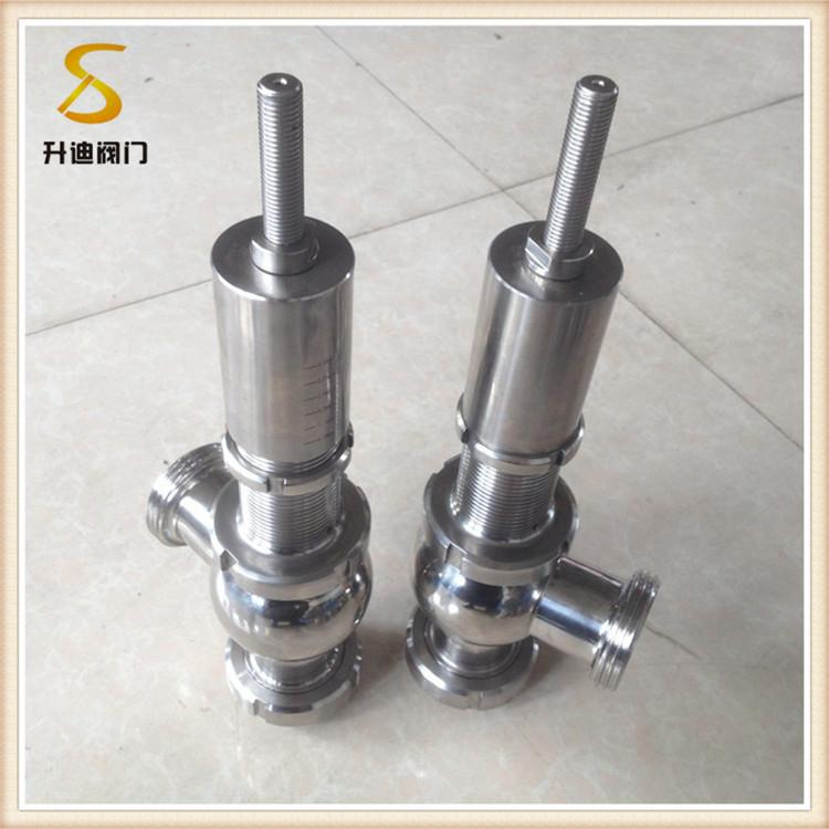 升迪国标卫生级螺纹安全阀 蒸汽弹簧式安全阀