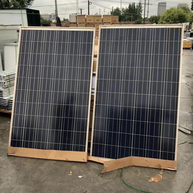 二手太阳能板光伏发电板组件晶科250W大量拆卸件船用房顶屋顶户外