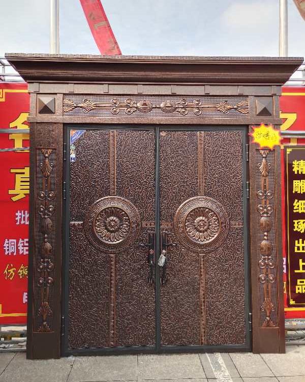 烟台铸铝门铜门仿铜门铝艺门生产厂家直营销售及安装售后