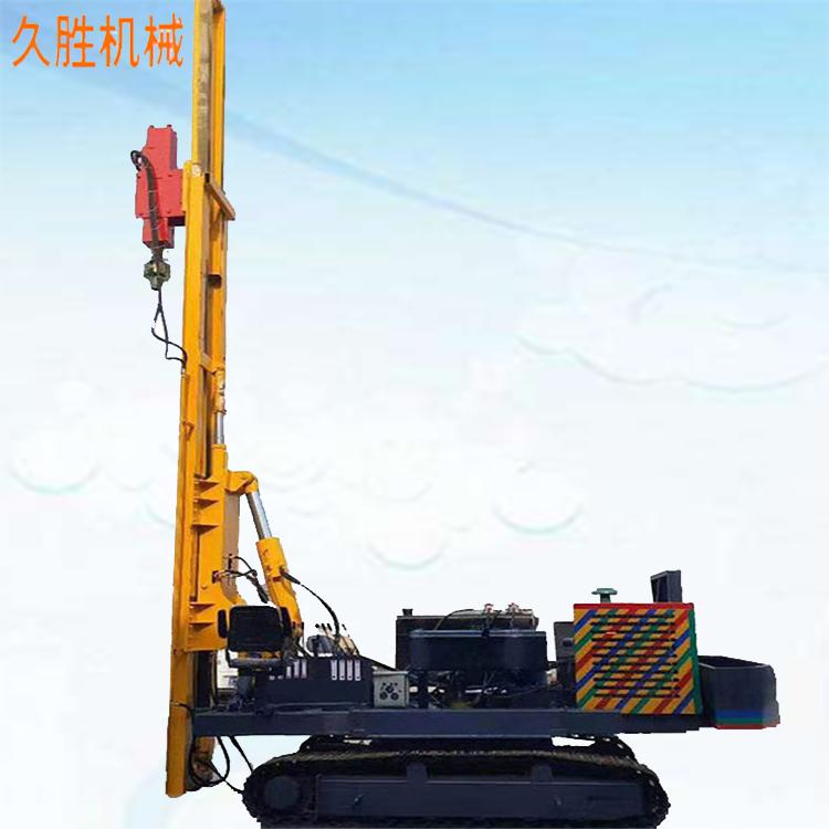 青海光伏打桩机 履带式光伏打桩机 高原冻土钻孔机 久胜机械