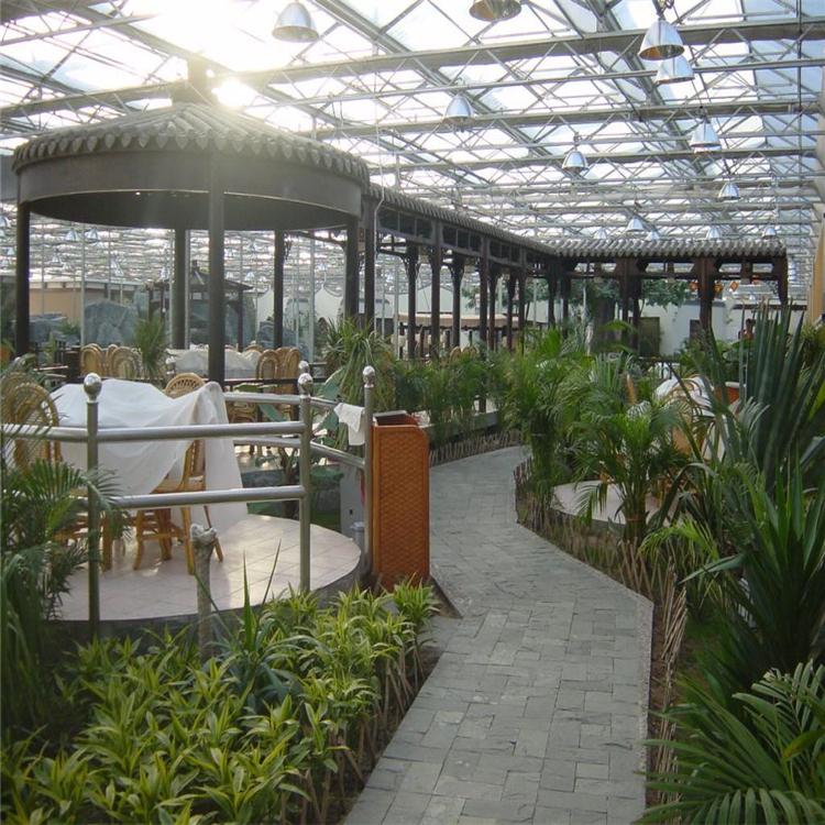 青州鸿川温室 生态温室餐厅建造商 生态餐厅建造造价咨询