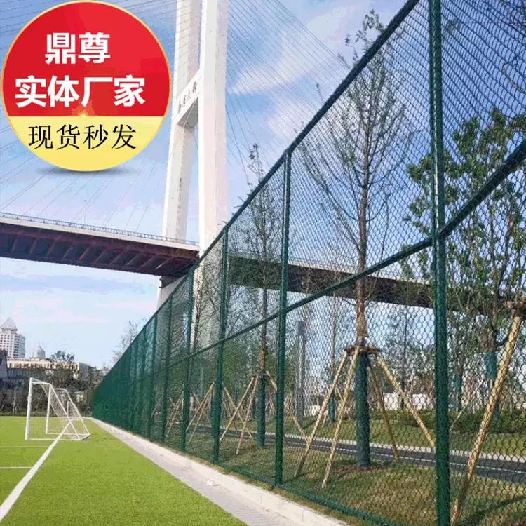 球场围网厂家鼎尊勾花喷塑体育场围网