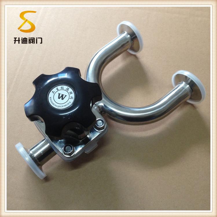 温州升迪316L卫生级U型三通快装隔膜阀