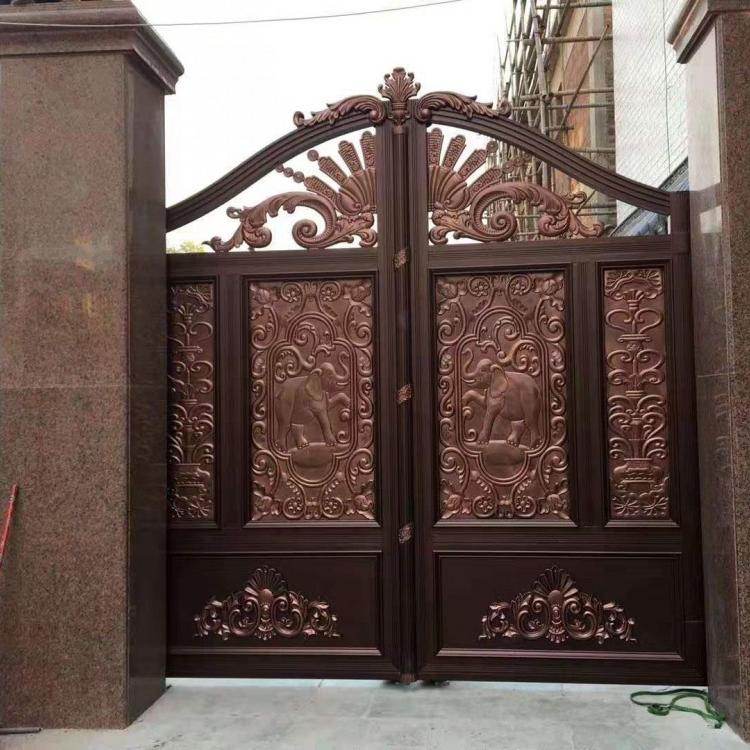 桓台铝艺门肯德基门感应门旋转门折叠门厂家直营安装及售后