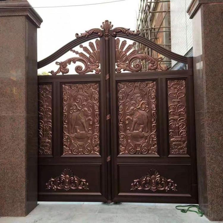 莱芜铝艺门肯德基门感应门折叠门旋转门工厂直营安装及售后