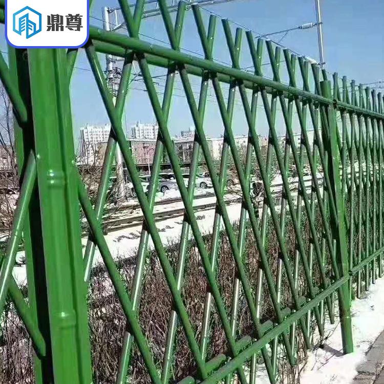 鼎尊定制仿竹节护栏市政园林公园景区仿竹节篱笆护栏网