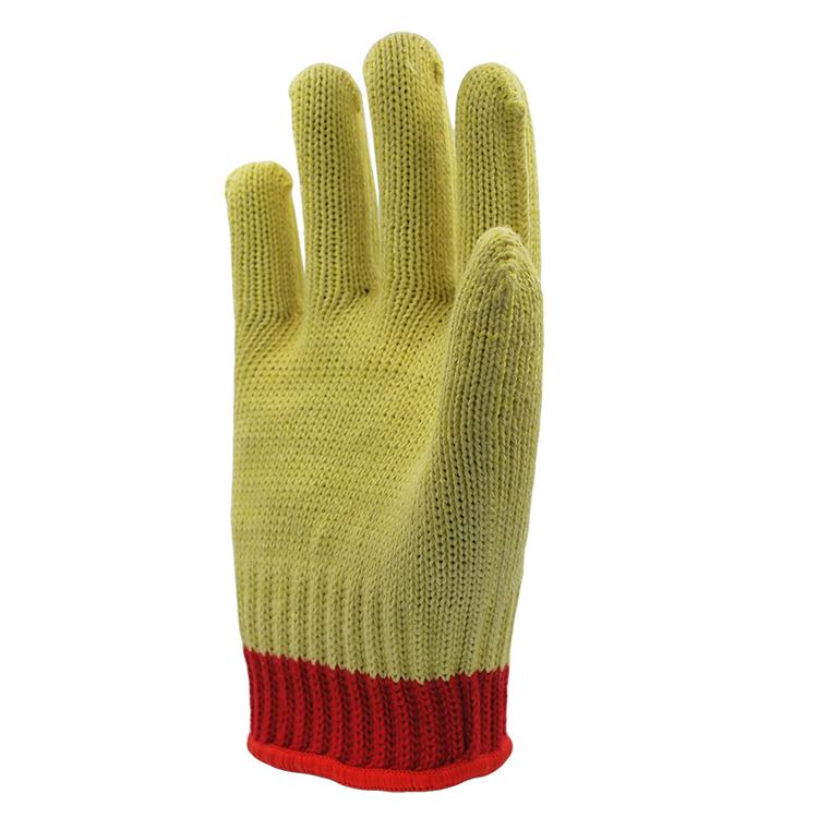 topgloves 7针Kevlar黄色凯夫拉 芳纶 五级防切割 虎口 加强 防护手套 厂家