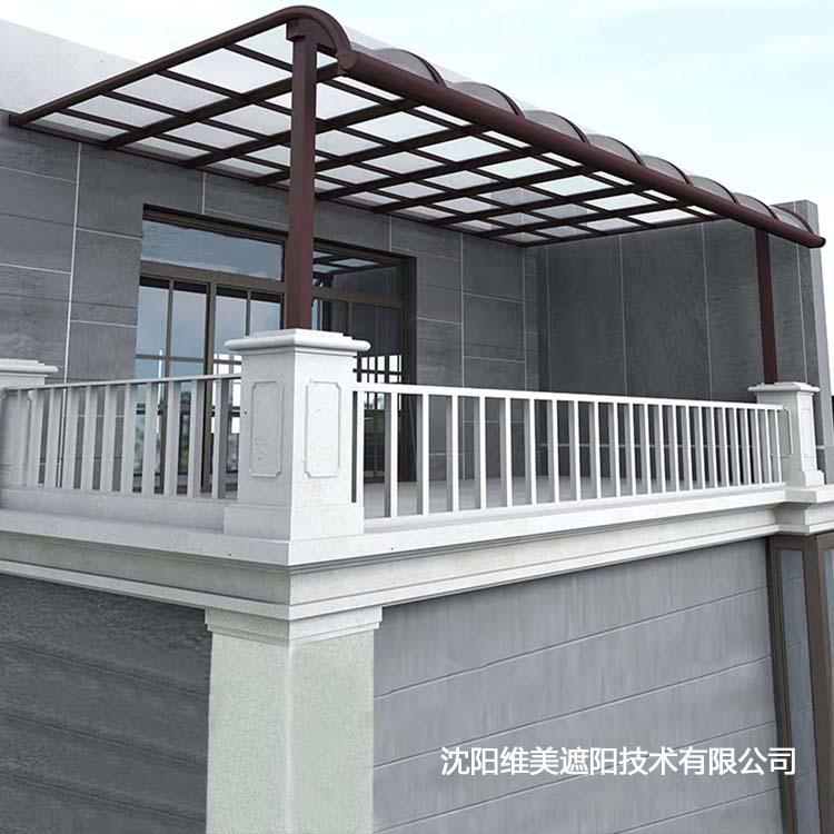石家庄铝合金雨棚 窗户雨棚 窗式雨棚 别墅入户棚  别墅阳光房入户雨棚