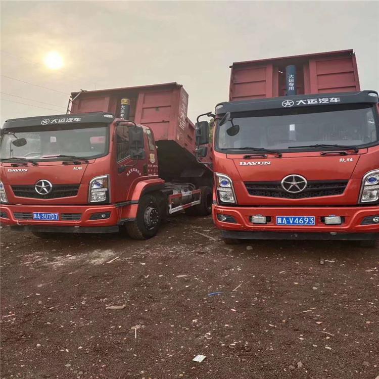 二手湖北大运单桥自卸车 大运全系列蓝牌自卸车 免检车况