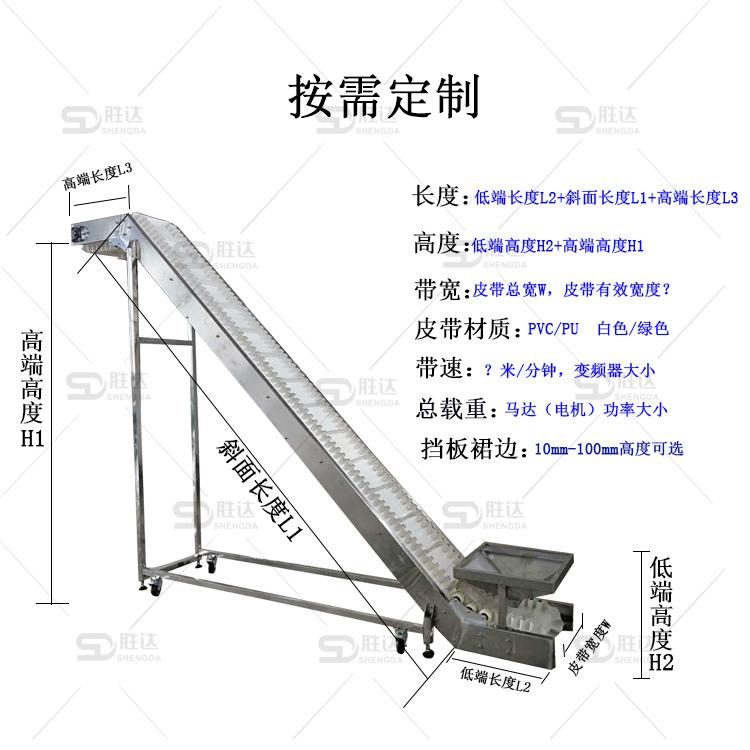 Z型斗式提升机草料粉料颗粒链条斗提机不锈钢塑料斗输送机垂直上料机厂家直销