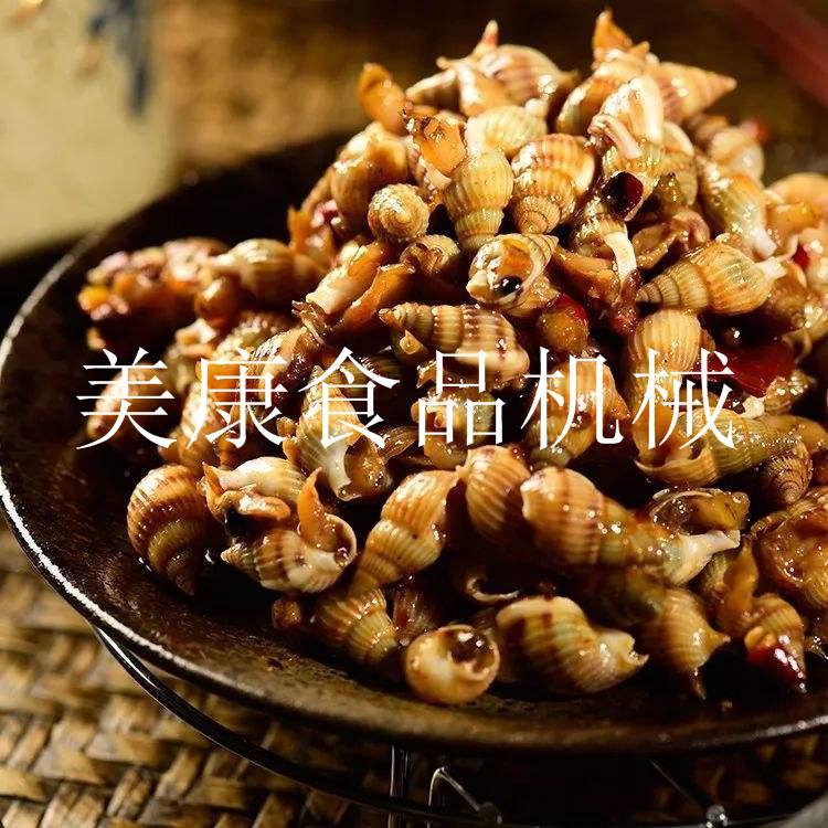 麻辣小海鲜琵琶虾加工工艺 圣子漂烫清洗机器 香辣虾生产流水线