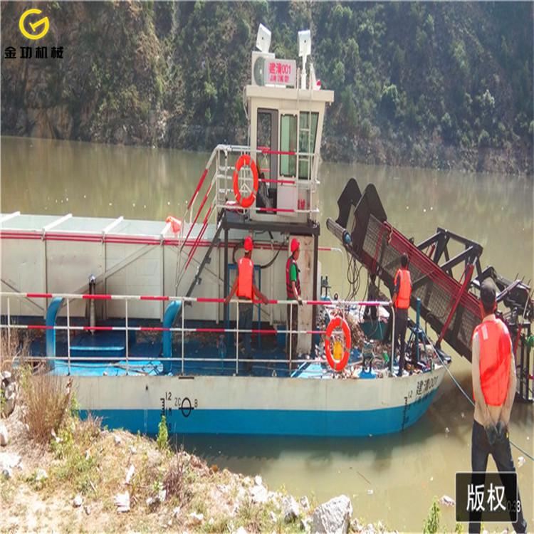 水库垃圾打捞船 垃圾打捞船只规格 清理河面垃圾设备