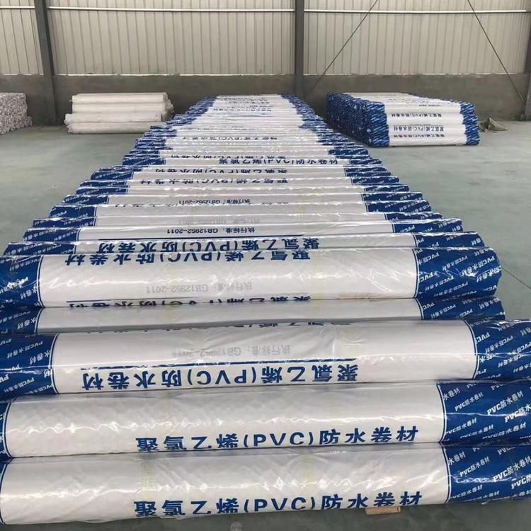 外露PVC防水卷材 耐根穿刺防水卷材 高分子聚氯乙烯pvc防水材料