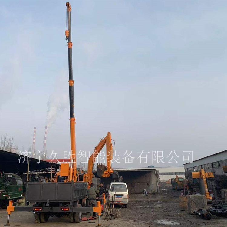 丧葬专用吊挖一体机 白事下葬一体机 四不像吊挖一体机 久胜机械