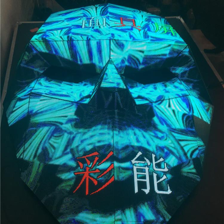 彩能光电 P4LED室内全彩 面具屏 面具DJ屏 LED电子显示屏 酒吧DJ屏幕 DJ异形屏 面具DJ屏 钻石DJ屏,钻石DJ舞台显示屏,LED环幕-LED显示屏交易