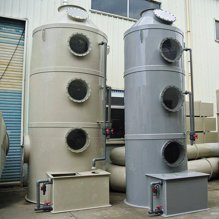 喷淋塔废气处理设备酸雾净化塔pp喷淋塔芸杰化工供应