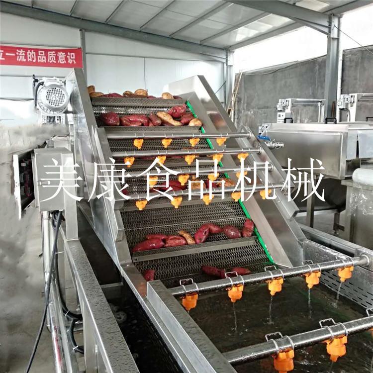 根茎类中药材清洗机 厂家供应大型流水线干甚清洗机 气泡加高压喷淋清洗生产线