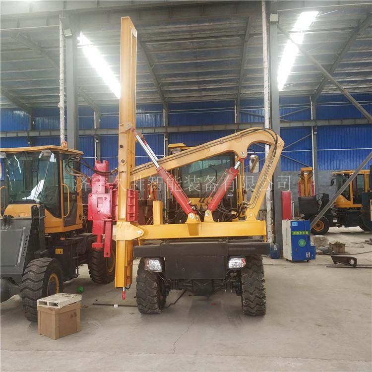 高速公路护栏打桩机 护栏打拨钻一体机 波形护栏打桩机 久胜机械