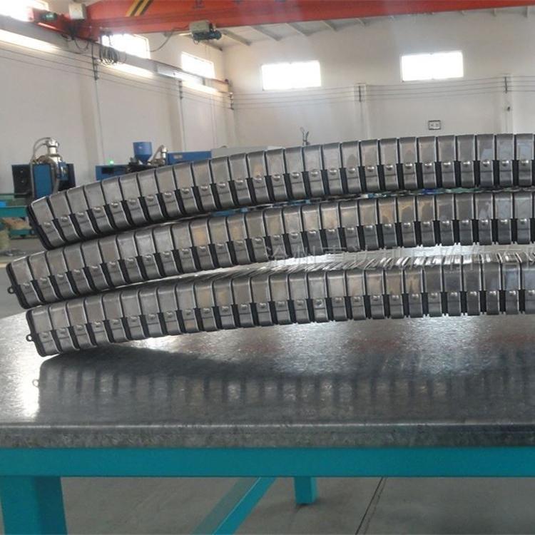 生产厂家 电缆保护金属护套 线缆导管护套 全封闭金属穿线拖链 加工制作