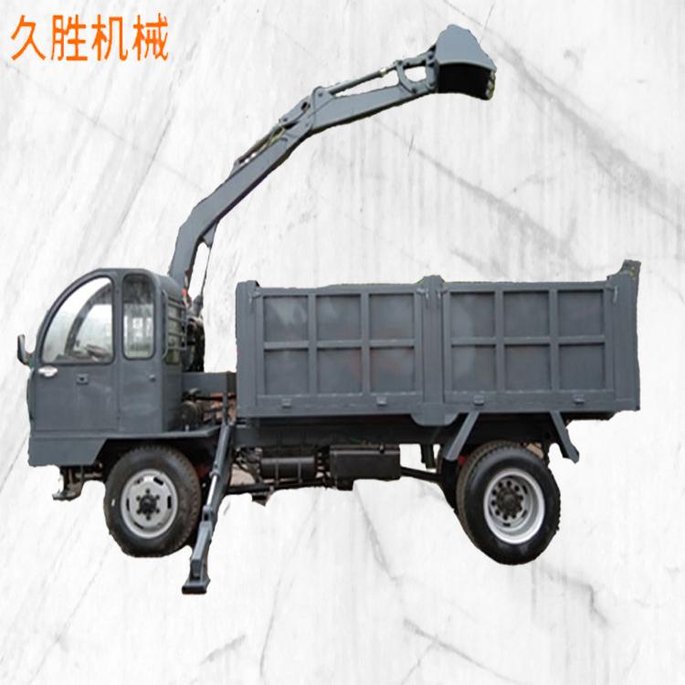 双顶自卸随车挖 多功能挖车 河道清淤四不像随车挖 久胜机械