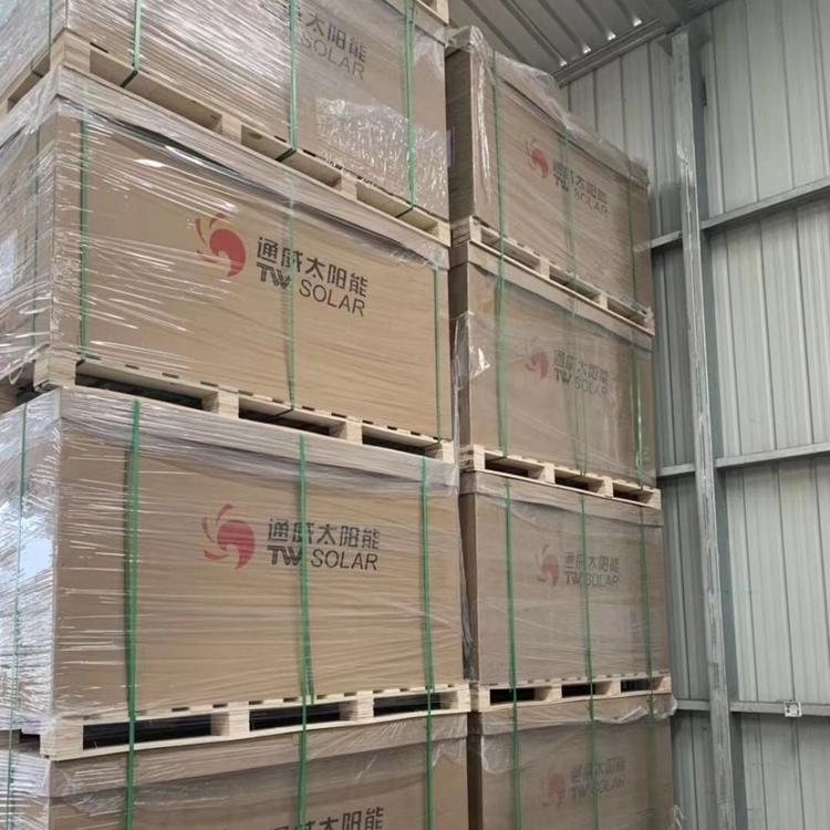 TW通威SOLAR410w叠瓦单晶组件A级无质保太阳能光伏板发电板板房顶