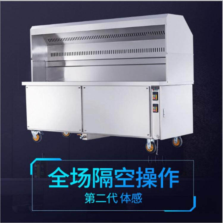无烟烧烤车 商用大型油烟净木炭无烟净化烧烤车 不锈钢烧烤车