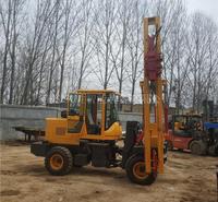 装载式建筑工程打桩机 波形打桩钻孔打拔一体 公路护栏打桩机 久胜机械