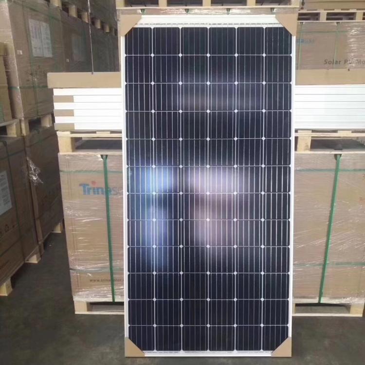 天合Q2单晶375W太阳能电池板光伏发电板并离网正A级组件