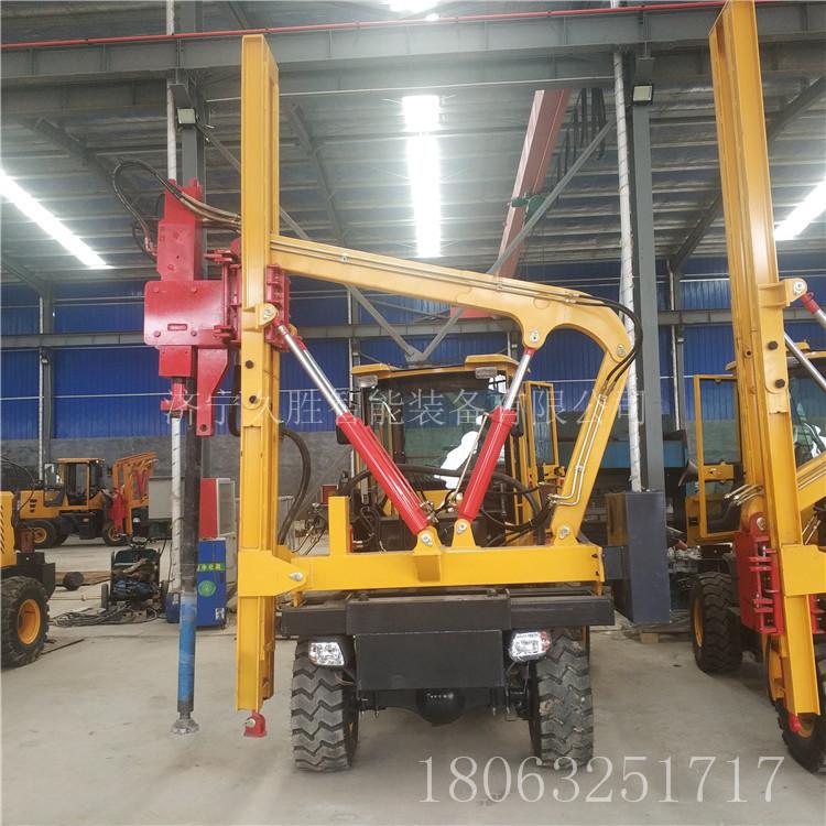 公路护栏打桩机 建筑地基工程打桩设备 波形护栏打桩机 久胜机械
