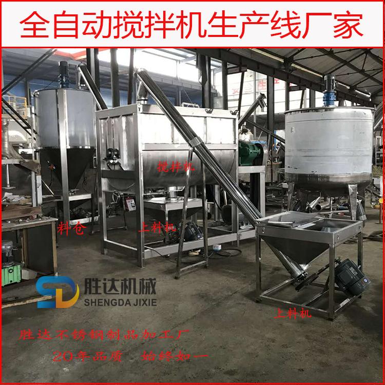 卧式双螺带混合机1000升漂白粉拌料机304不锈钢混合搅拌机