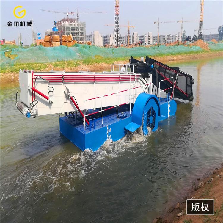 水上割草船  水浮莲打捞船  垃圾打捞船