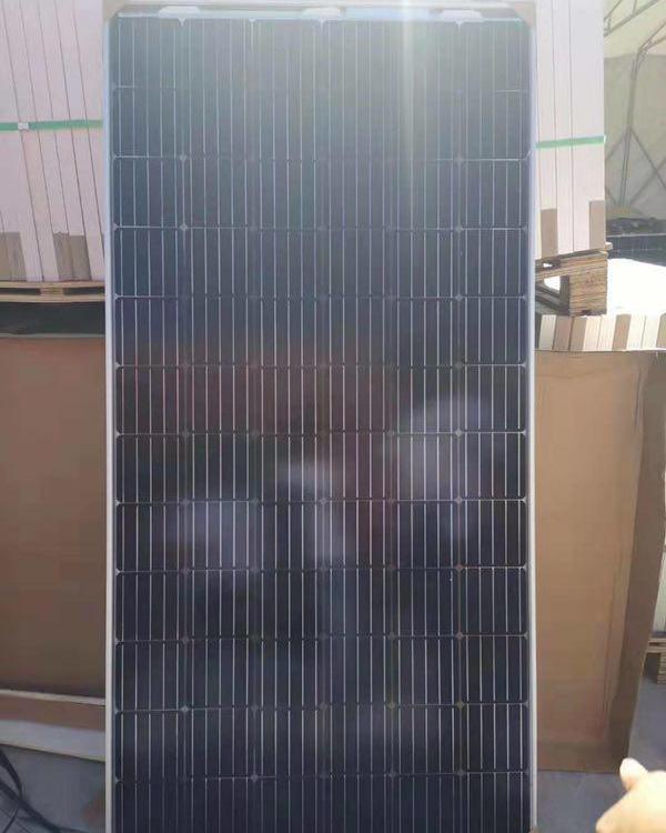 隆基370w双玻双面带框太阳能电池板光伏发电板家用户外通用组件