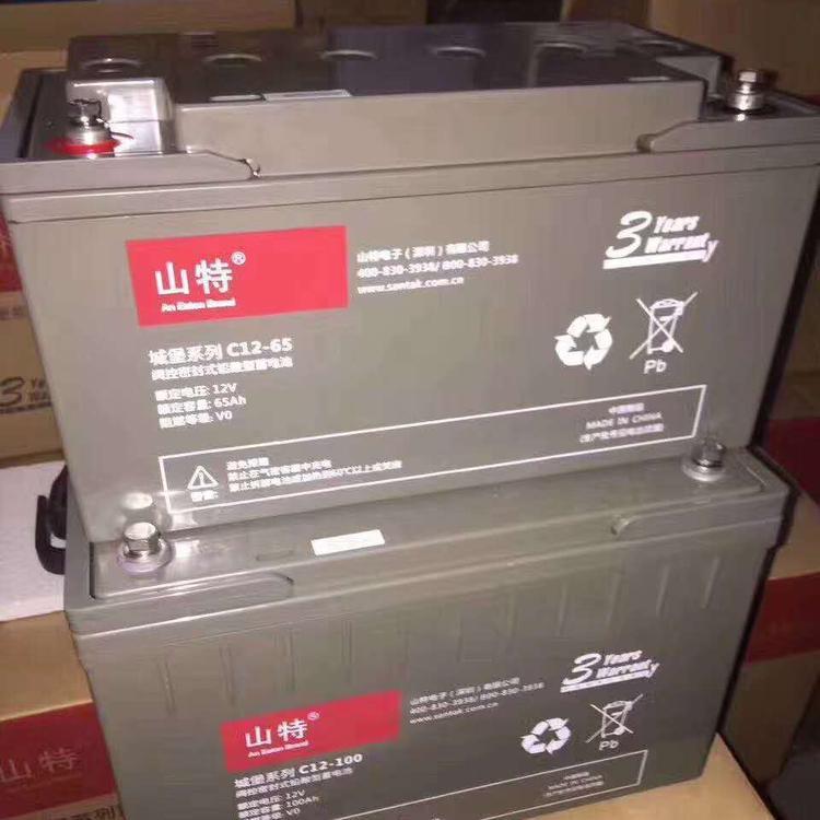 成都山特铅酸免维护蓄电池C12-100AH