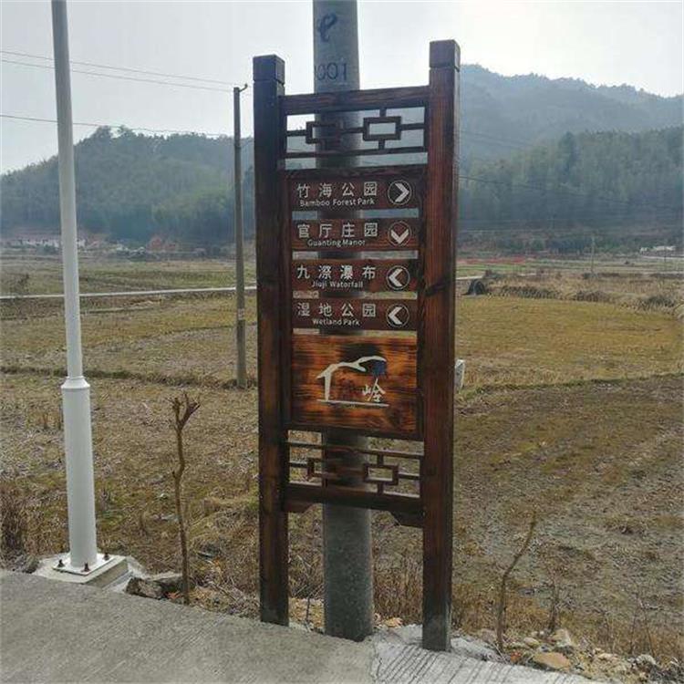 长期供应定制公园防腐木导览图景点介绍牌导向牌指示牌