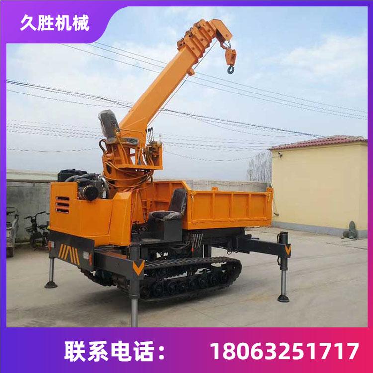 5吨 履带式运输车 爬坡王爬山虎 复杂地形山地液压翻斗履带随车吊