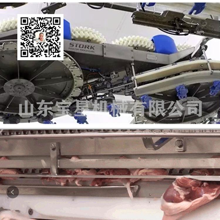 大型杀鸡流水线 杀鸭生产线 宝星浸烫脱毛一体化