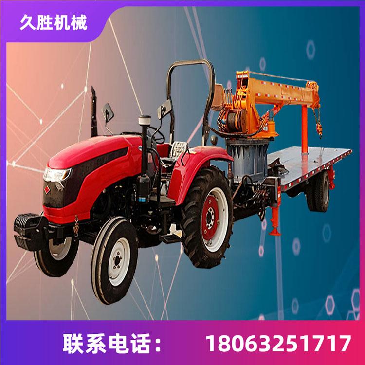 农用拖拉机平板吊  拖拉机随车吊 8吨拖拉机平板吊 久胜机械