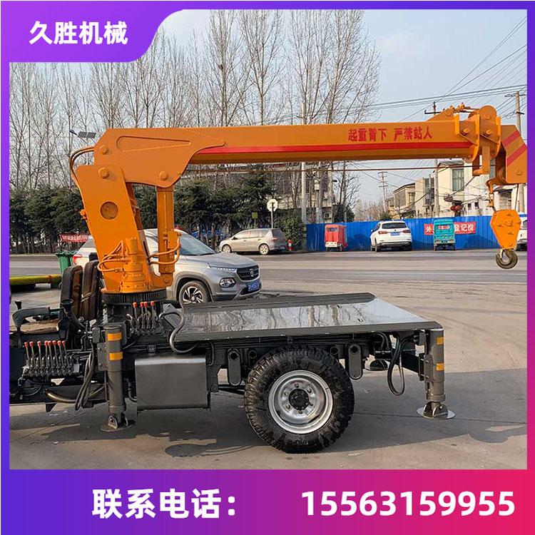 五征三轮随车吊 小型平板随车吊 园林改造移树用三轮随车吊 久胜机械
