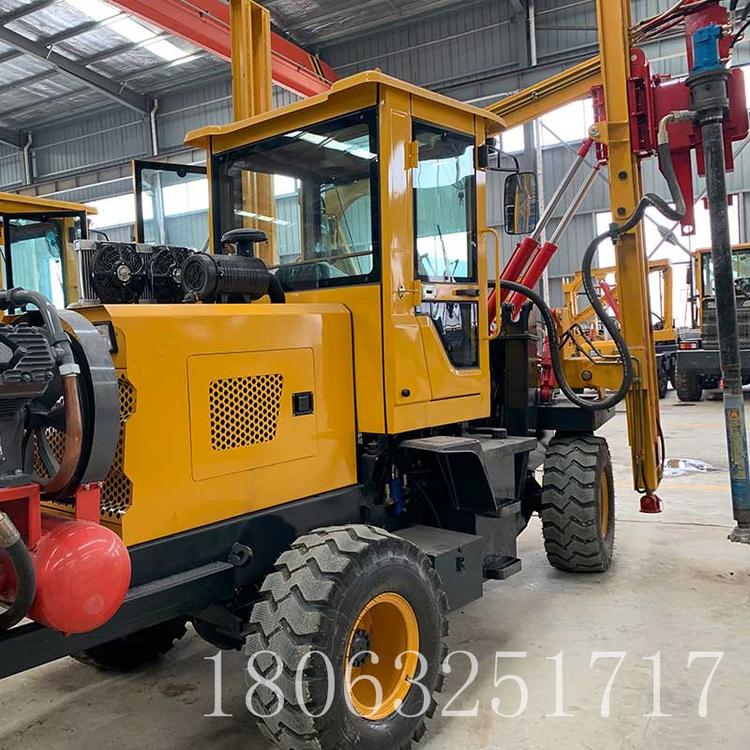 高速公路护栏打桩机 装载式打拔钻一体机 波形护栏打桩机 久胜机械