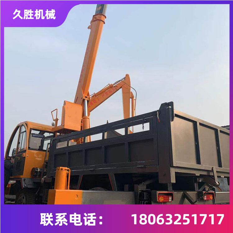 四驱吊挖一体机  农村白事下葬车 丧葬专用挖吊一体机 久胜机械