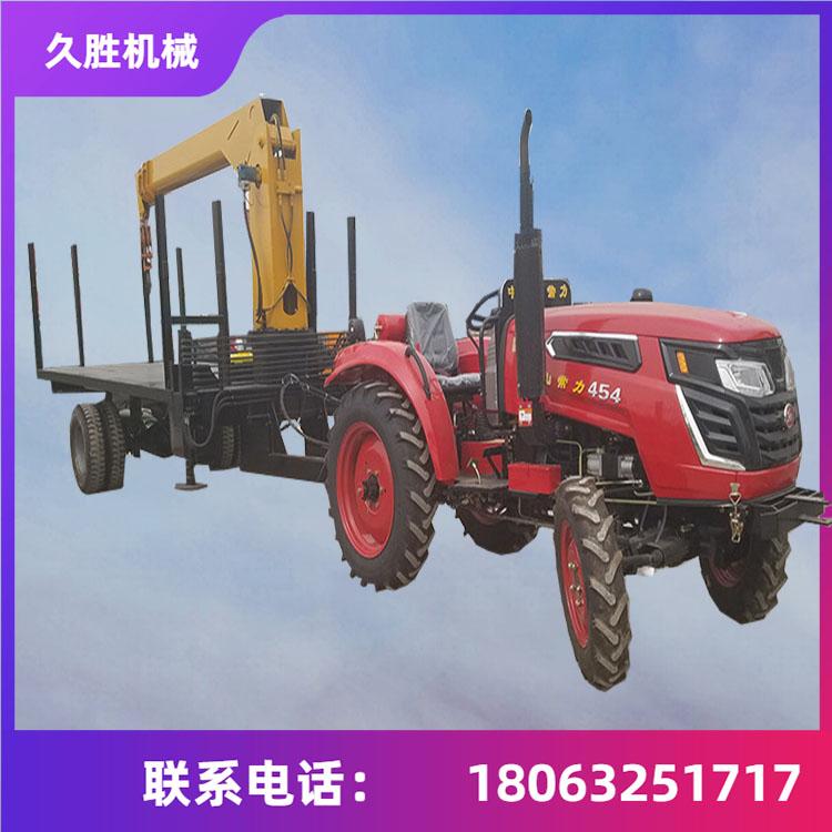 12米拖拉机平板吊车 拖拉机车头改装平板随车吊 久胜机械