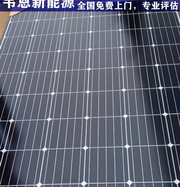 回收单多晶光伏太阳能电池板 光伏太阳能组件回收工厂  韦恩光伏一站式回收拆卸降级太阳能组件板
