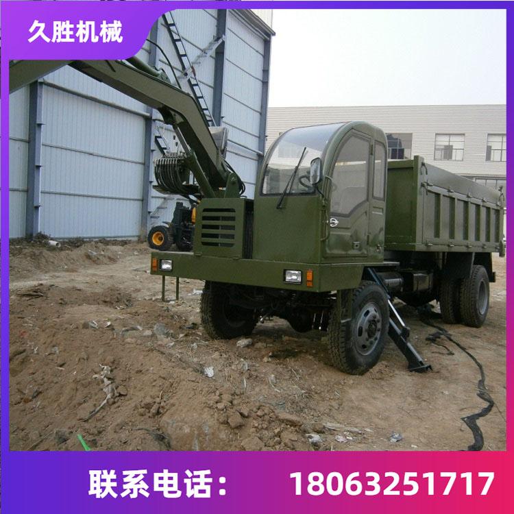 360旋转随车挖 挖掘装载一体机 四不像随车挖掘机 久胜机械