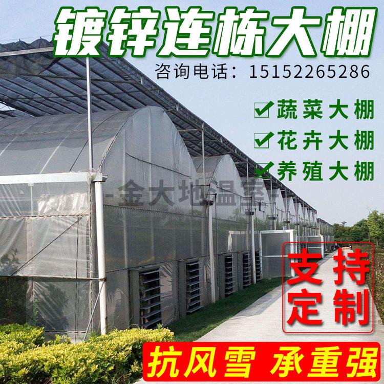 巢湖热镀锌大棚骨架 连栋大棚 玻璃温室骨架 外遮阳连栋大棚 简易大棚 大棚钢管厂