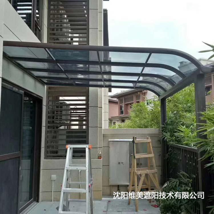 阳台雨棚露台篷 露台花园遮阳棚 鞍山铝合金露台篷价格