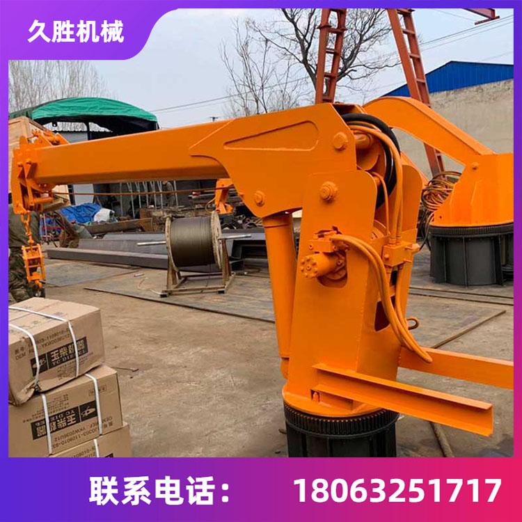 伸缩臂大型船吊 船用液压吊机 固定式船吊 久胜机械