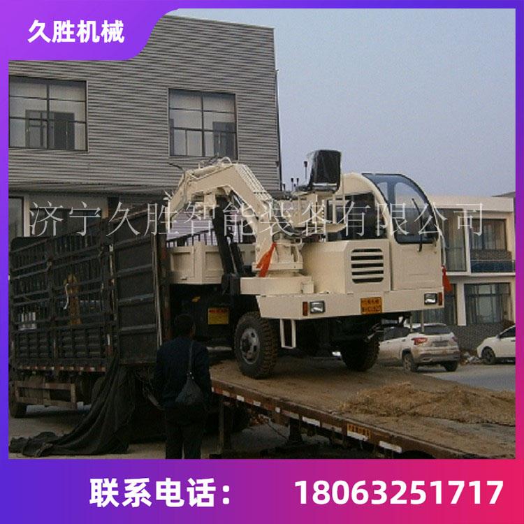 农用四不像随车挖 下葬专用运输车 矿用随车挖掘机 久胜机械