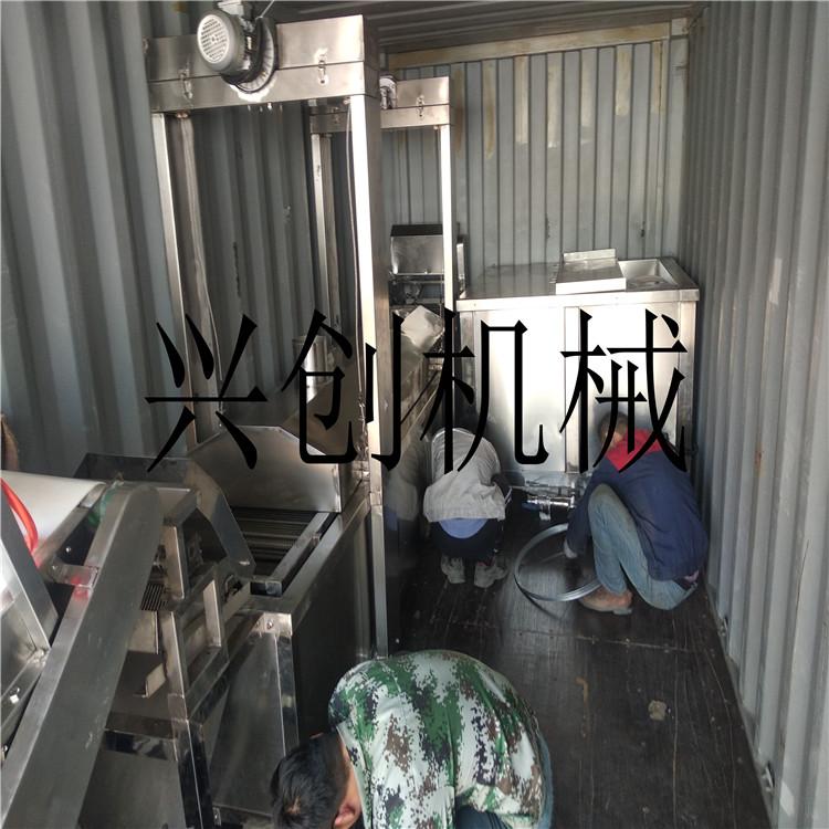 膨化食品油炸脱油设备 空心薯条油炸生产线 调味设备 全自动膨化生产设备