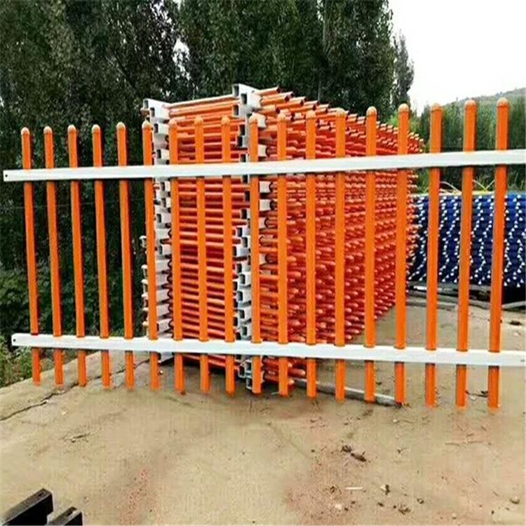 定制铁艺喷塑围墙护栏_烤漆院墙栅栏_工地防攀爬锌钢栏杆